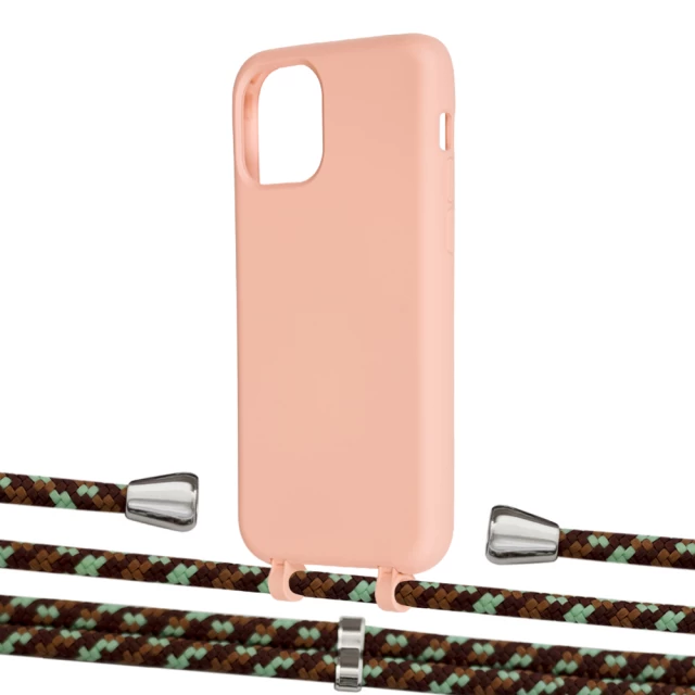 Чехол Upex Alter Eyelets for iPhone 11 Pro Tangerine with Aide Cinnamon Camouflage and Casquette Silver (UP111215)