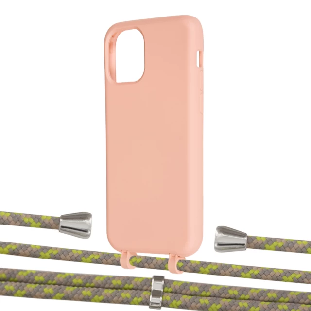 Чехол Upex Alter Eyelets for iPhone 11 Pro Tangerine with Aide Lime Camouflage and Casquette Silver (UP111217)