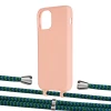 Чехол Upex Alter Eyelets for iPhone 11 Pro Tangerine with Aide Emeraude and Casquette Silver (UP111222)