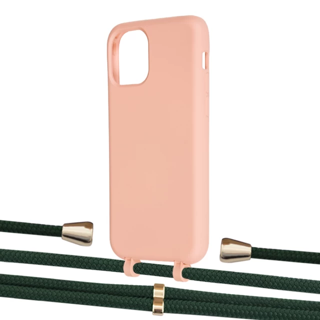 Чехол Upex Alter Eyelets for iPhone 11 Pro Tangerine with Aide Cyprus Green and Casquette Gold (UP111231)