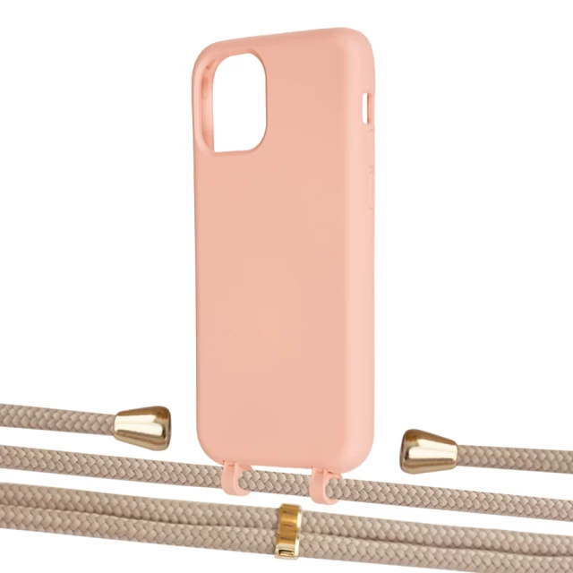 Чохол Upex Alter Eyelets for iPhone 11 Pro Tangerine with Aide Peony Pink and Casquette Gold (UP111238)