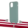 Чехол Upex Alter Eyelets for iPhone 11 Pro Basil with Aide Red and Casquette Silver (UP111329)