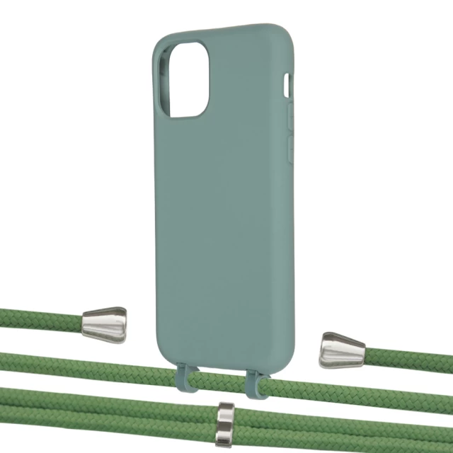 Чохол Upex Alter Eyelets for iPhone 11 Pro Basil with Aide Mint and Casquette Silver (UP111337)