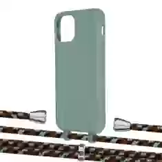 Чехол Upex Alter Eyelets for iPhone 11 Pro Basil with Aide Cinnamon Camouflage and Casquette Silver (UP111355)