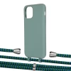 Чохол Upex Alter Eyelets for iPhone 11 Pro Basil with Aide Emeraude and Casquette Silver (UP111362)