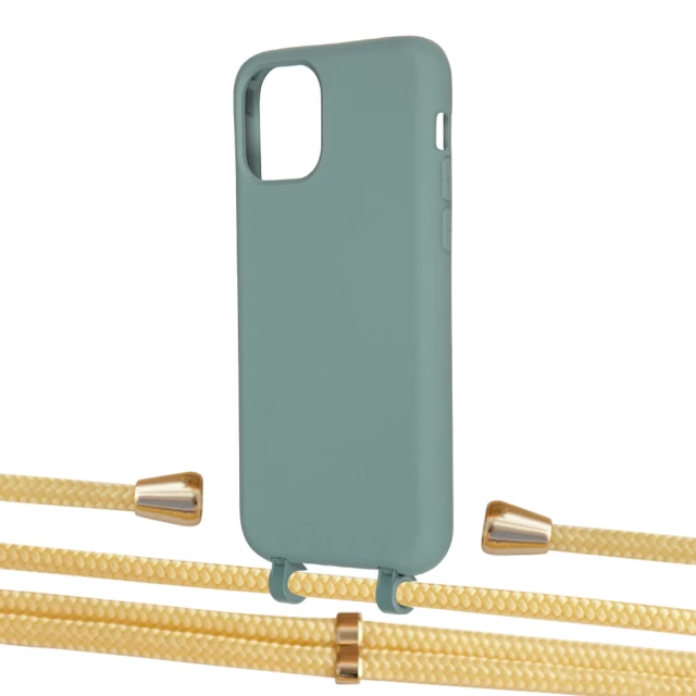 Чохол Upex Alter Eyelets for iPhone 11 Pro Basil with Aide Banana and Casquette Gold (UP111380)