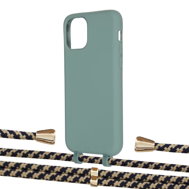 Чохол Upex Alter Eyelets for iPhone 11 Pro Basil with Aide Copper and Casquette Gold (UP111381)