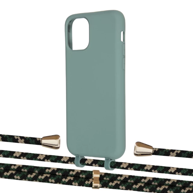 Чехол Upex Alter Eyelets for iPhone 11 Pro Basil with Aide Juniper Camouflage and Casquette Gold (UP111389)