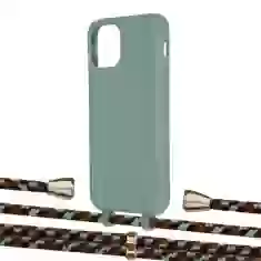 Чехол Upex Alter Eyelets for iPhone 11 Pro Basil with Aide Cinnamon Camouflage and Casquette Gold (UP111390)