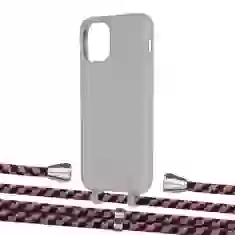 Чохол Upex Alter Eyelets for iPhone 11 Pro Anchor with Aide Burgundy Camouflage and Casquette Silver (UP111493)