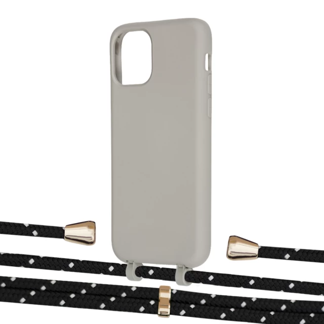 Чохол Upex Alter Eyelets for iPhone 11 Pro Anchor with Aide Black Dots and Casquette Gold (UP111522)