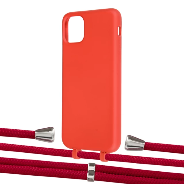 Чохол Upex Alter Eyelets for iPhone 11 Pro Max Red with Aide Red and Casquette Silver (UP111749)