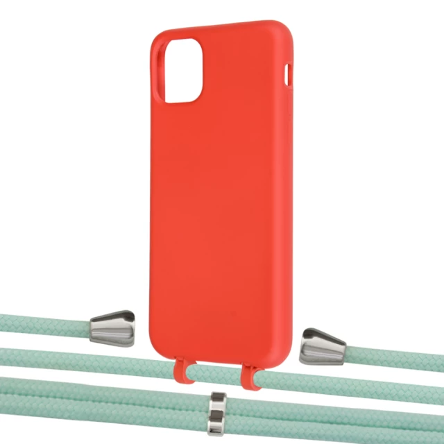 Чохол Upex Alter Eyelets for iPhone 11 Pro Max Red with Aide Pistachio and Casquette Silver (UP111753)