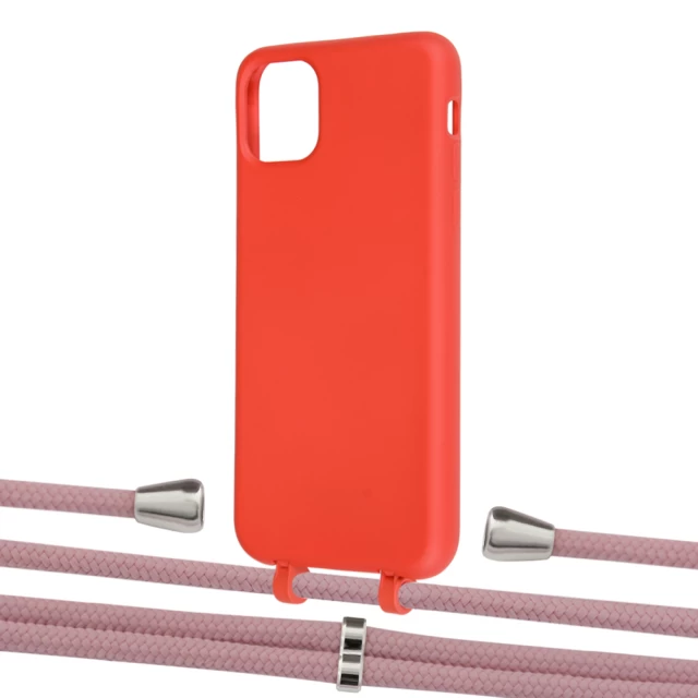 Чохол Upex Alter Eyelets for iPhone 11 Pro Max Red with Aide Carnation and Casquette Silver (UP111758)