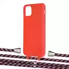 Чохол Upex Alter Eyelets for iPhone 11 Pro Max Red with Aide Burgundy Camouflage and Casquette Silver (UP111773)