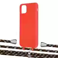Чохол Upex Alter Eyelets for iPhone 11 Pro Max Red with Aide Cinnamon Camouflage and Casquette Silver (UP111775)