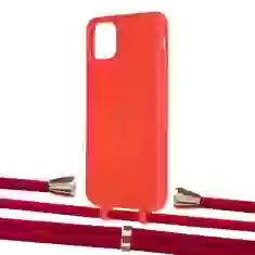 Чохол Upex Alter Eyelets for iPhone 11 Pro Max Red with Aide Red and Casquette Gold (UP111784)