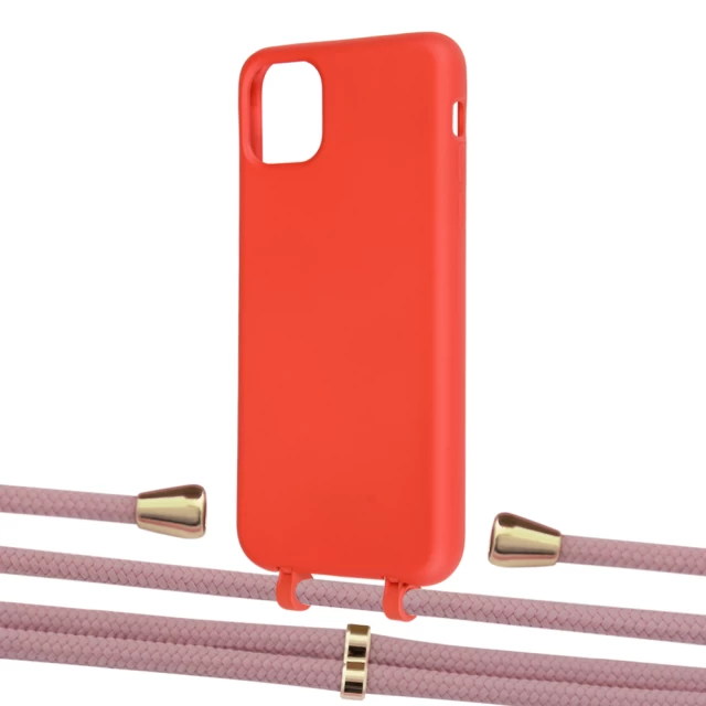 Чохол Upex Alter Eyelets for iPhone 11 Pro Max Red with Aide Carnation and Casquette Gold (UP111793)