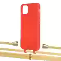 Чехол Upex Alter Eyelets for iPhone 11 Pro Max Red with Aide Banana and Casquette Gold (UP111800)