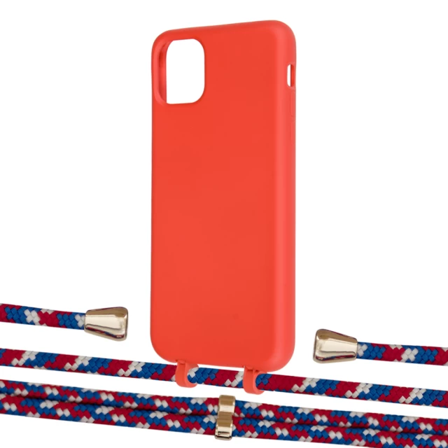 Чехол Upex Alter Eyelets for iPhone 11 Pro Max Red with Aide Police and Casquette Gold (UP111805)