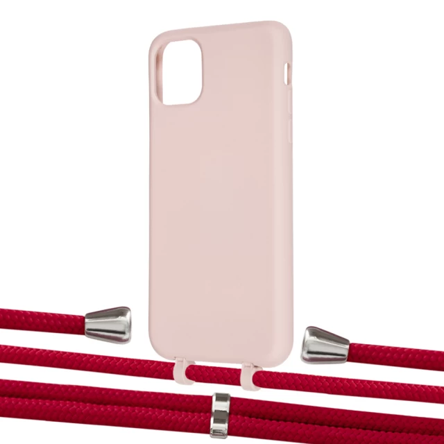Чехол Upex Alter Eyelets for iPhone 11 Pro Max Crepe with Aide Red and Casquette Silver (UP111889)