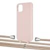 Чохол Upex Alter Eyelets for iPhone 11 Pro Max Crepe with Aide Peony Pink and Casquette Silver (UP111903)