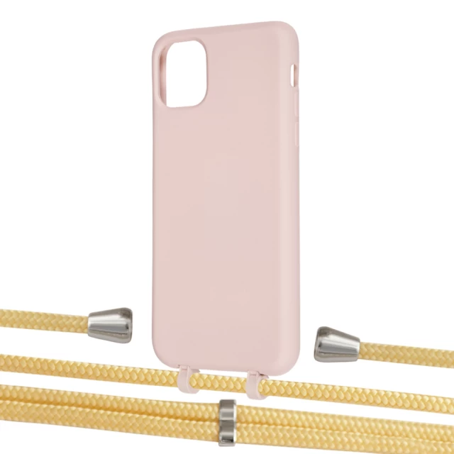 Чохол Upex Alter Eyelets for iPhone 11 Pro Max Crepe with Aide Banana and Casquette Silver (UP111905)