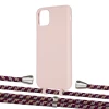 Чехол Upex Alter Eyelets for iPhone 11 Pro Max Crepe with Aide Burgundy Camouflage and Casquette Silver (UP111913)