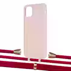 Чехол Upex Alter Eyelets for iPhone 11 Pro Max Crepe with Aide Red and Casquette Gold (UP111924)