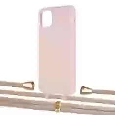 Чехол Upex Alter Eyelets for iPhone 11 Pro Max Crepe with Aide Peony Pink and Casquette Gold (UP111938)