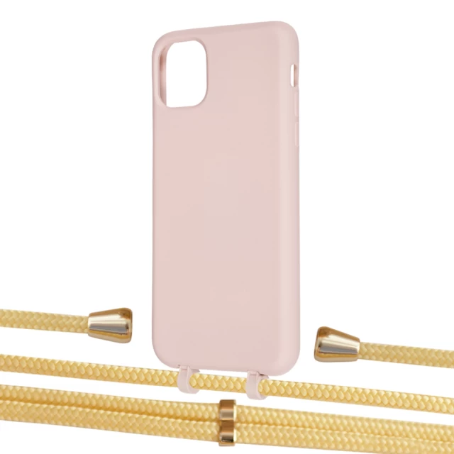 Чохол Upex Alter Eyelets for iPhone 11 Pro Max Crepe with Aide Banana and Casquette Gold (UP111940)