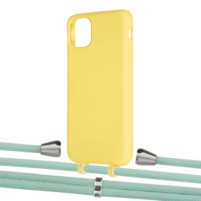 Чехол Upex Alter Eyelets for iPhone 11 Pro Max Daffodil with Aide Pistachio and Casquette Silver (UP112033)