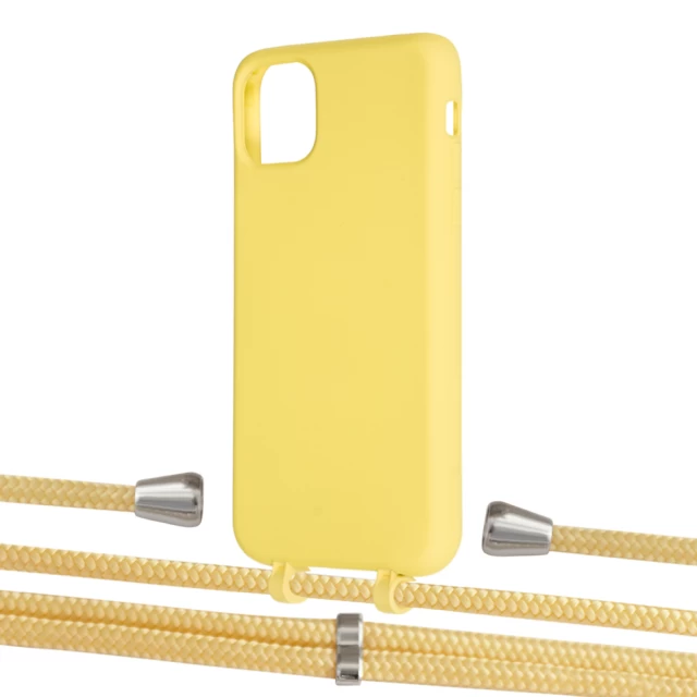 Чехол Upex Alter Eyelets for iPhone 11 Pro Max Daffodil with Aide Banana and Casquette Silver (UP112045)
