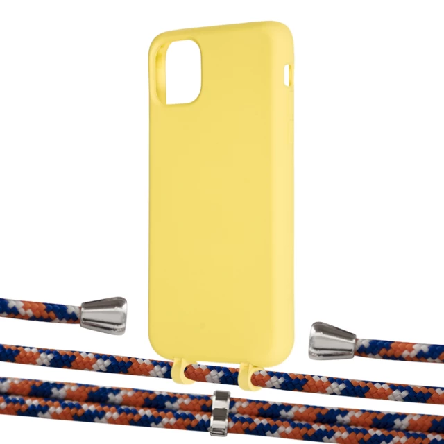 Чехол Upex Alter Eyelets for iPhone 11 Pro Max Daffodil with Aide Orange Azure and Casquette Silver (UP112052)