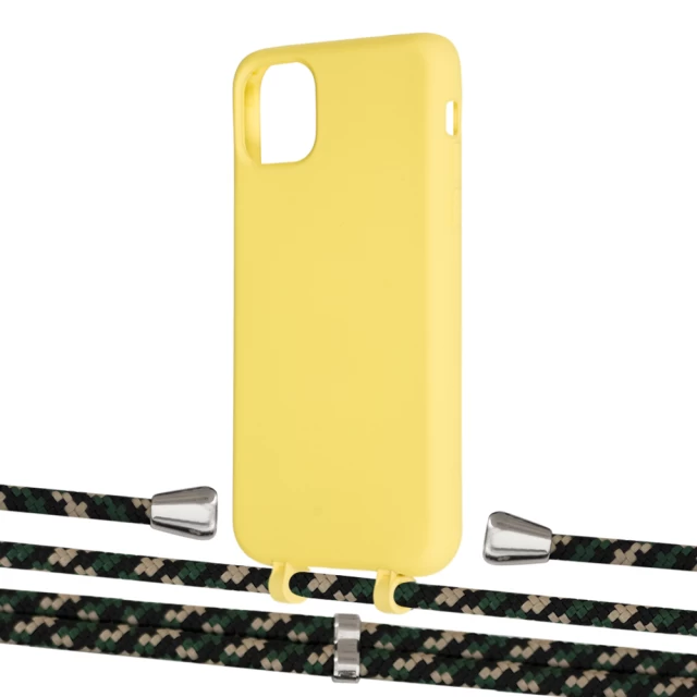 Чехол Upex Alter Eyelets for iPhone 11 Pro Max Daffodil with Aide Juniper Camouflage and Casquette Silver (UP112054)