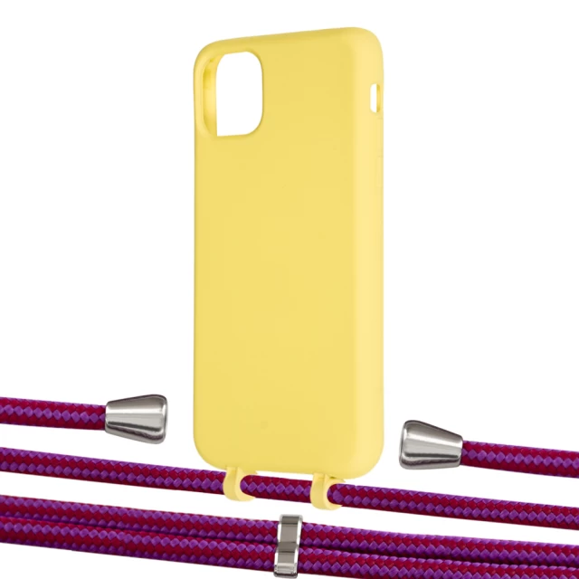 Чохол Upex Alter Eyelets for iPhone 11 Pro Max Daffodil with Aide Rouge Cramoisi and Casquette Silver (UP112061)