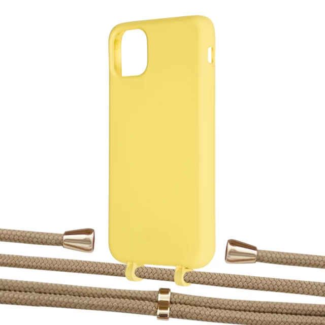 Чехол Upex Alter Eyelets for iPhone 11 Pro Max Daffodil with Aide Sand and Casquette Gold (UP112077)