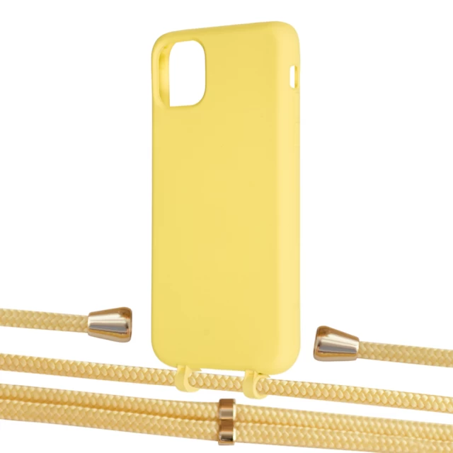 Чехол Upex Alter Eyelets for iPhone 11 Pro Max Daffodil with Aide Banana and Casquette Gold (UP112080)