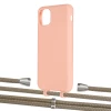 Чехол Upex Alter Eyelets for iPhone 11 Pro Max Tangerine with Aide Champagne and Casquette Silver (UP112181)