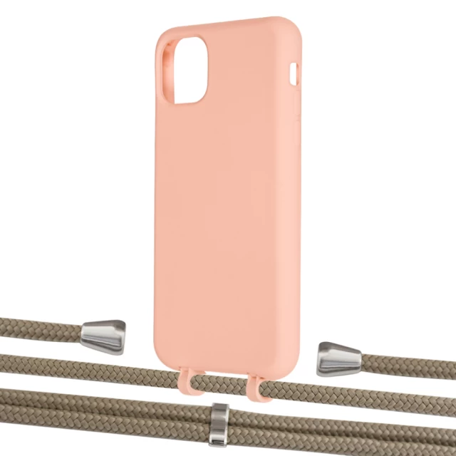 Чехол Upex Alter Eyelets for iPhone 11 Pro Max Tangerine with Aide Champagne and Casquette Silver (UP112181)