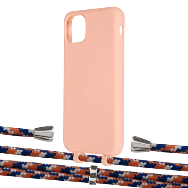 Чехол Upex Alter Eyelets for iPhone 11 Pro Max Tangerine with Aide Orange Azure and Casquette Silver (UP112192)