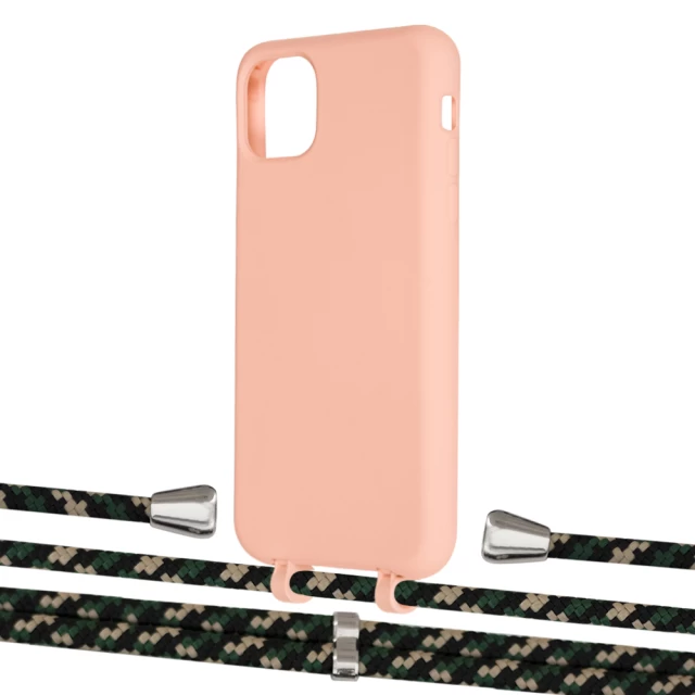 Чехол Upex Alter Eyelets for iPhone 11 Pro Max Tangerine with Aide Juniper Camouflage and Casquette Silver (UP112194)