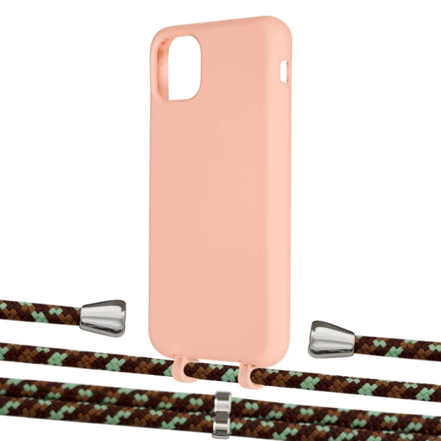Чохол Upex Alter Eyelets for iPhone 11 Pro Max Tangerine with Aide Cinnamon Camouflage and Casquette Silver (UP112195)