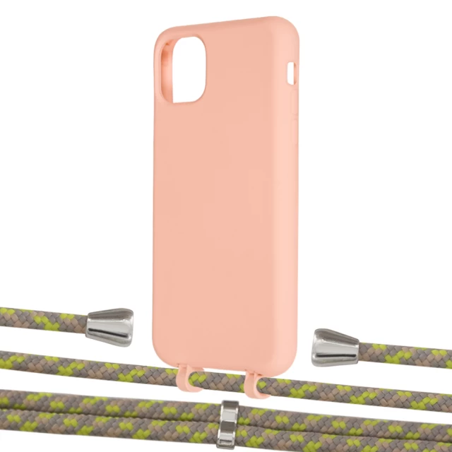 Чохол Upex Alter Eyelets for iPhone 11 Pro Max Tangerine with Aide Lime Camouflage and Casquette Silver (UP112197)