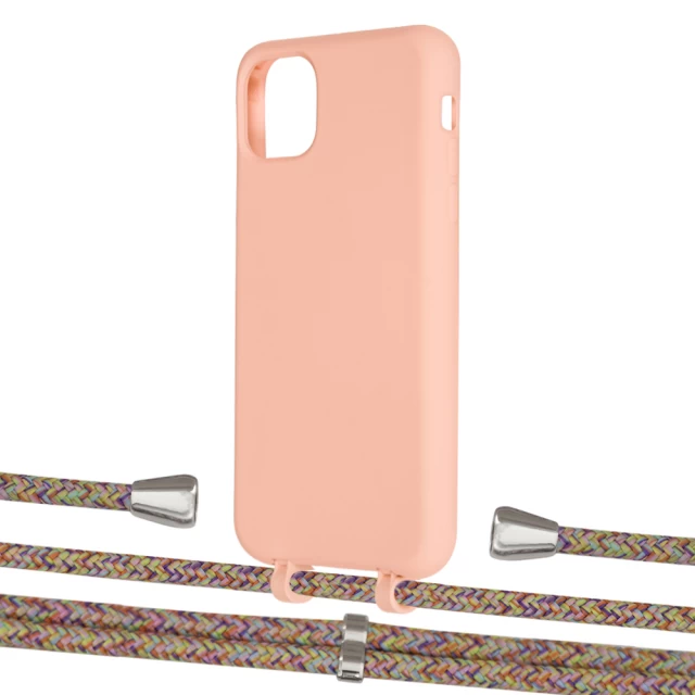 Чехол Upex Alter Eyelets for iPhone 11 Pro Max Tangerine with Aide Confondre and Casquette Silver (UP112199)
