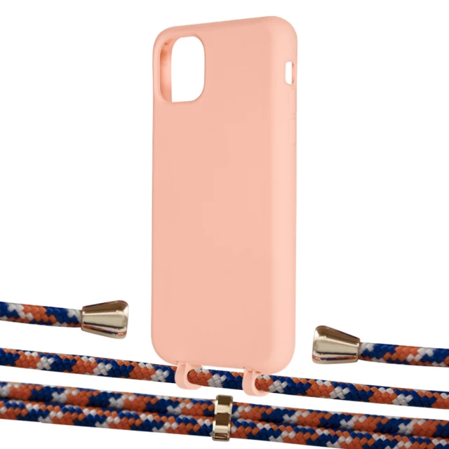 Чохол Upex Alter Eyelets for iPhone 11 Pro Max Tangerine with Aide Orange Azure and Casquette Gold (UP112227)