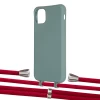 Чехол Upex Alter Eyelets for iPhone 11 Pro Max Basil with Aide Red and Casquette Silver (UP112309)