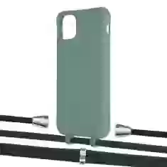 Чехол Upex Alter Eyelets for iPhone 11 Pro Max Basil with Aide Cyprus Green and Casquette Silver (UP112316)