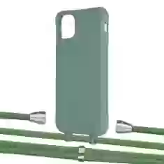 Чехол Upex Alter Eyelets for iPhone 11 Pro Max Basil with Aide Mint and Casquette Silver (UP112317)