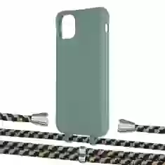 Чехол Upex Alter Eyelets for iPhone 11 Pro Max Basil with Aide Copper and Casquette Silver (UP112326)
